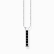 Thomas Sabo Necklace with Black Stones - Silver