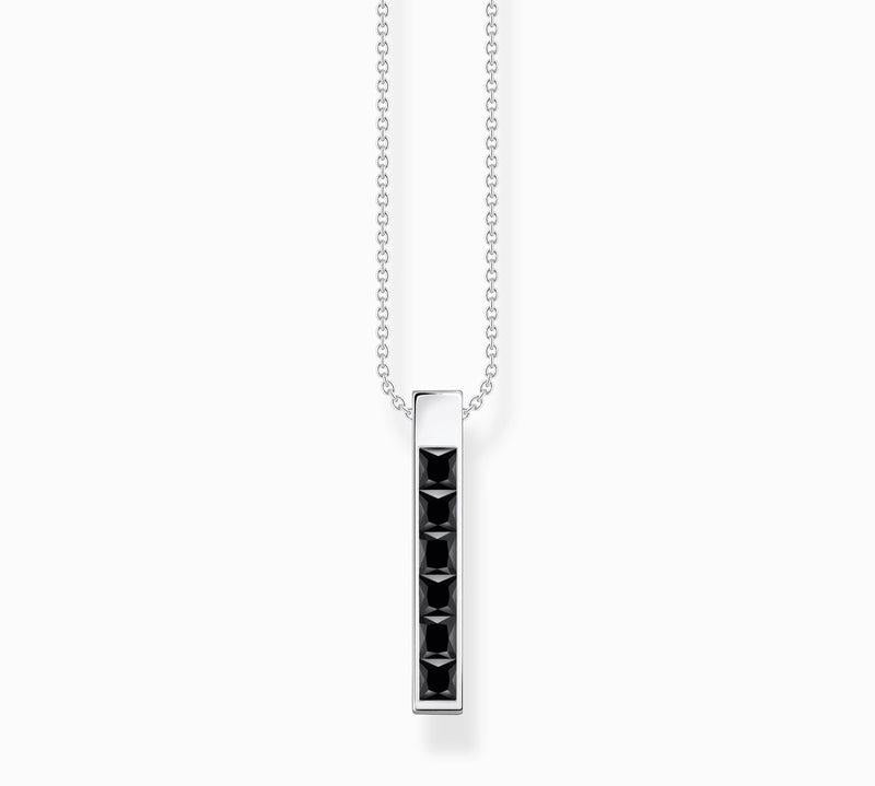 Thomas Sabo Necklace with Black Stones - Silver