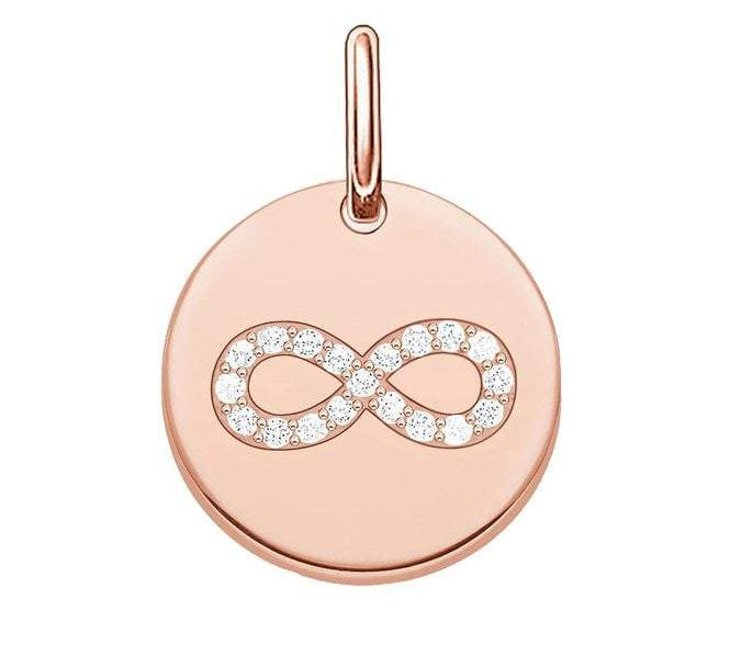 Thomas Sabo Rose Gold Infinity Love Circle Pendant