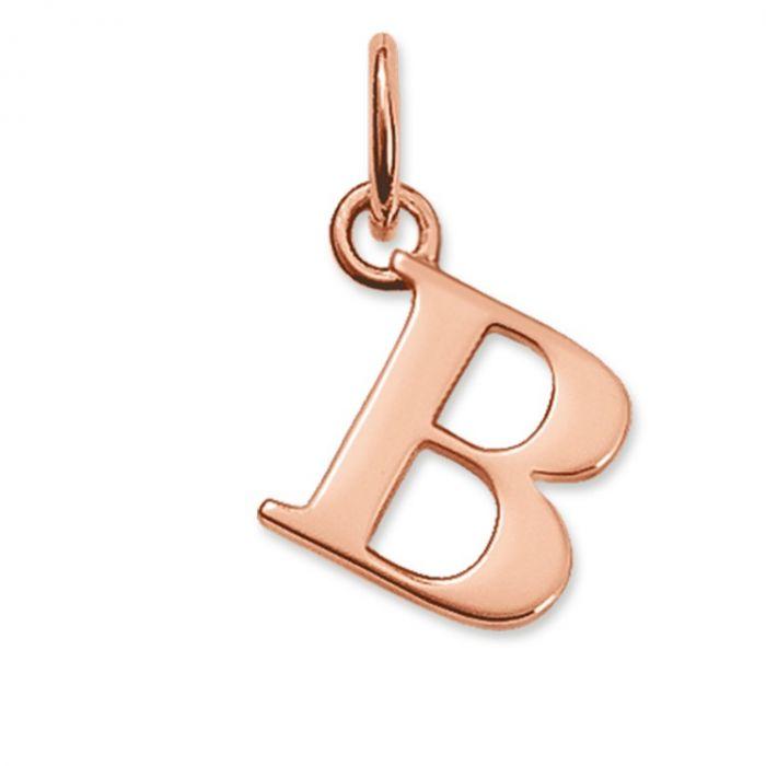 Rose Gold Plated Letter B Pendant