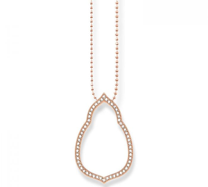 Thomas Sabo Rose Gold Plated Open Cubic Zirconia Pendant