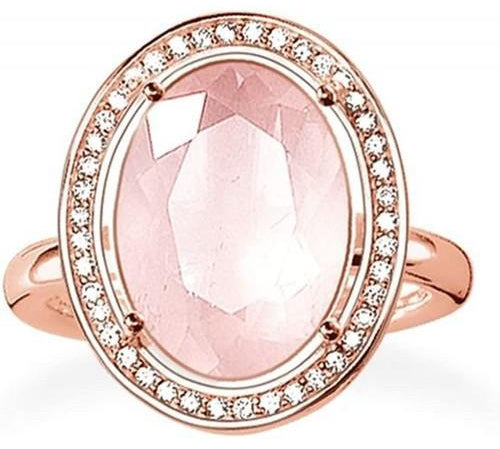 Thomas Sabo Rose Gold Round Quartz Ring