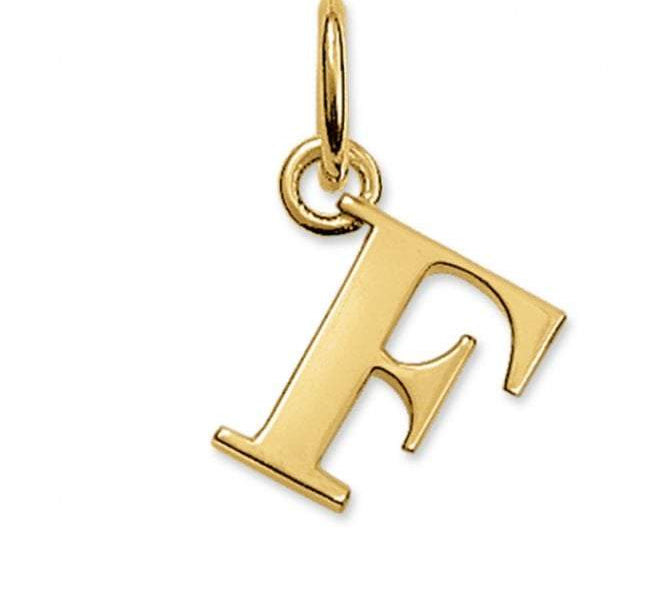 Thomas Sabo STERLING SILVER Gold Plated Letter F