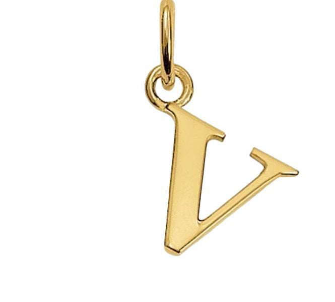 Thomas Sabo STERLING SILVER Gold Plated Letter V