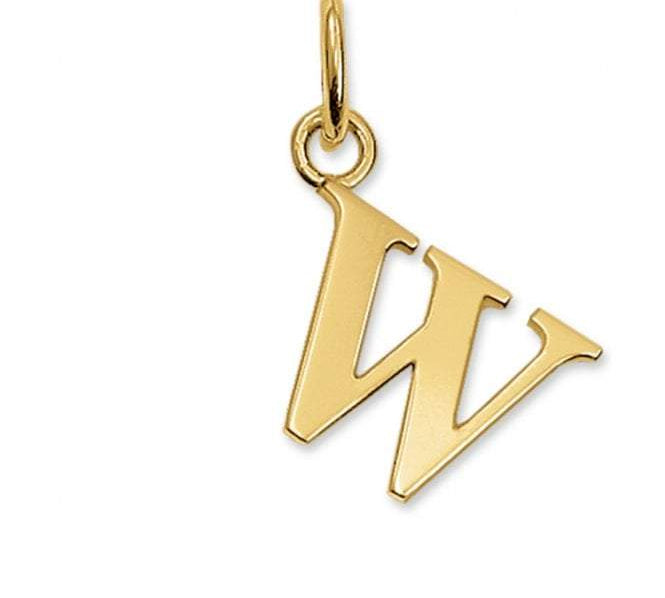 Thomas Sabo STERLING SILVER Gold Plated Letter W