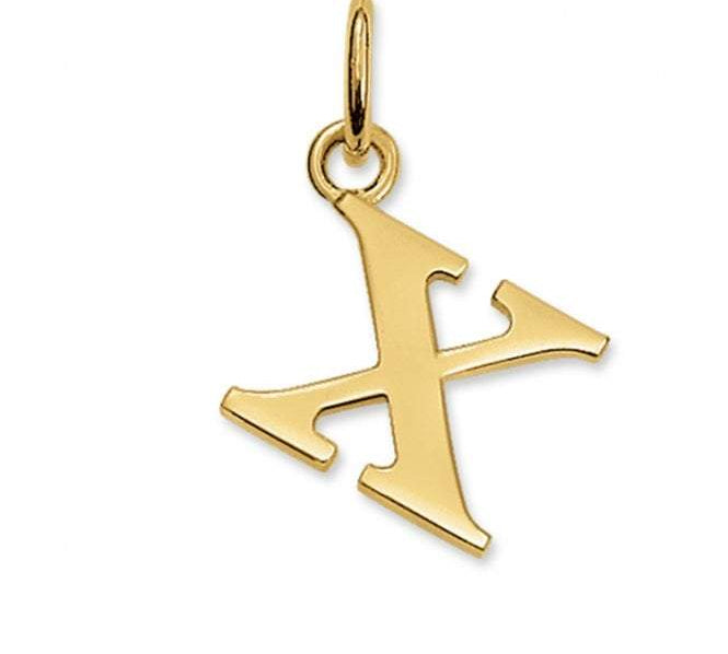 Thomas Sabo STERLING SILVER Gold Plated Letter X