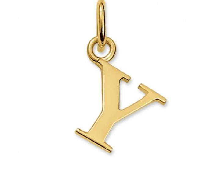Thomas Sabo STERLING SILVER Gold Plated Letter Y