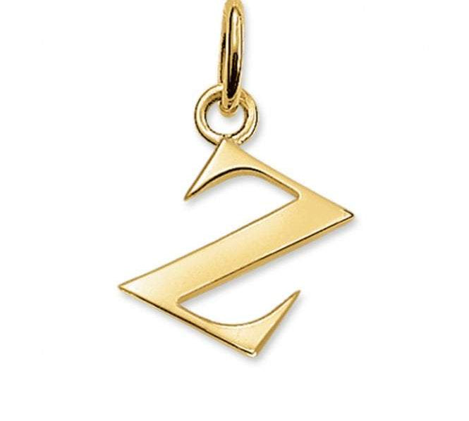 Thomas Sabo STERLING SILVER Gold Plated Letter Z