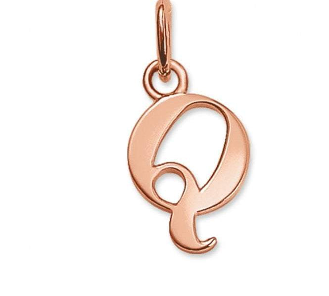 Thomas Sabo STERLING SILVER Rose Gold Plated Letter Q