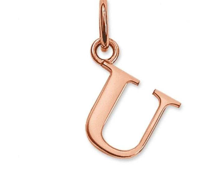 Thomas Sabo STERLING SILVER Rose Gold Plated Letter U