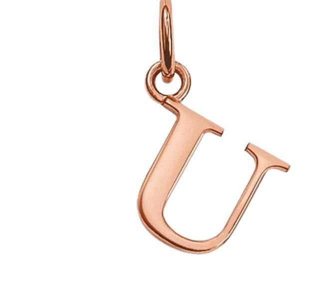 Thomas Sabo STERLING SILVER Rose Gold Plated Letter U