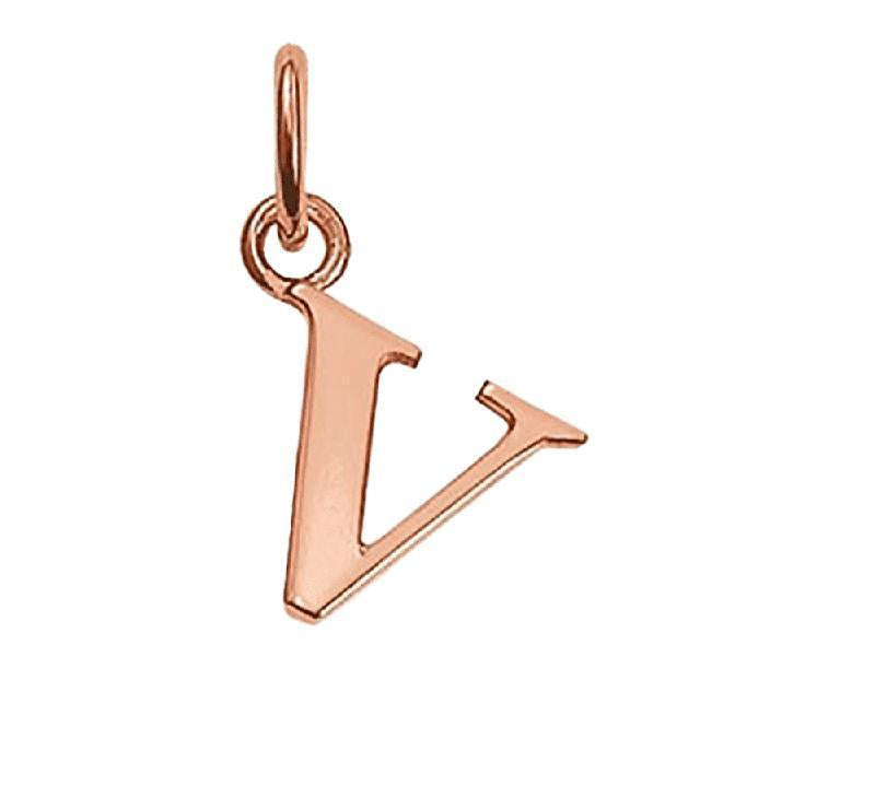 Thomas Sabo STERLING SILVER Rose Gold Plated Letter V