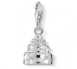 Thomas Sabo Silver Cake Charm