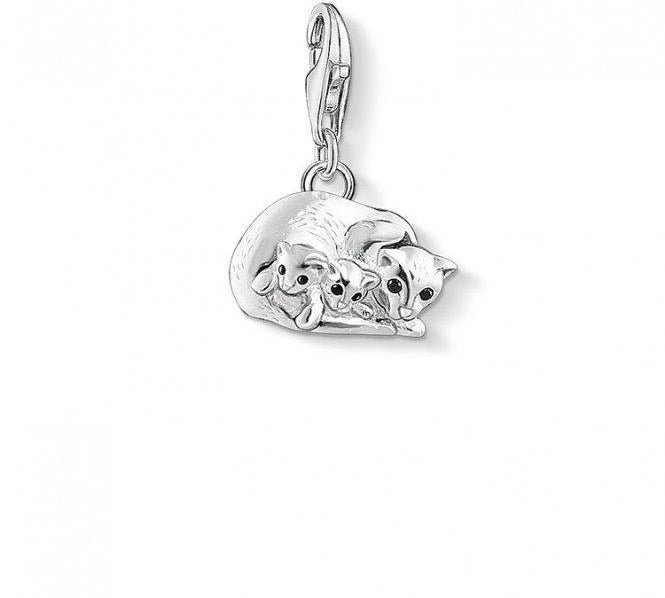 Thomas Sabo Silver Cats Charm