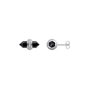 Thomas Sabo Silver Ear Studs with Hexagonal Onyx