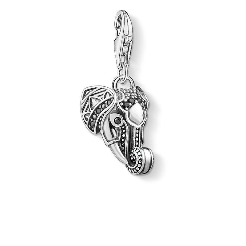 Silver Elephant Charm