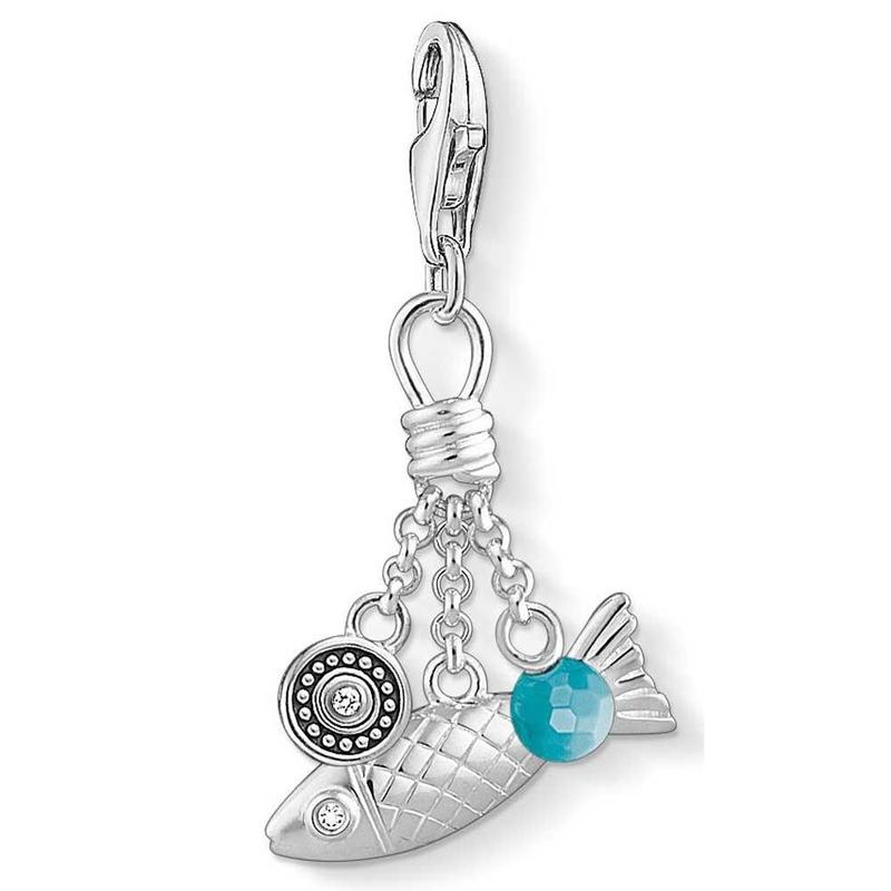 Silver Ethno Fish Charm