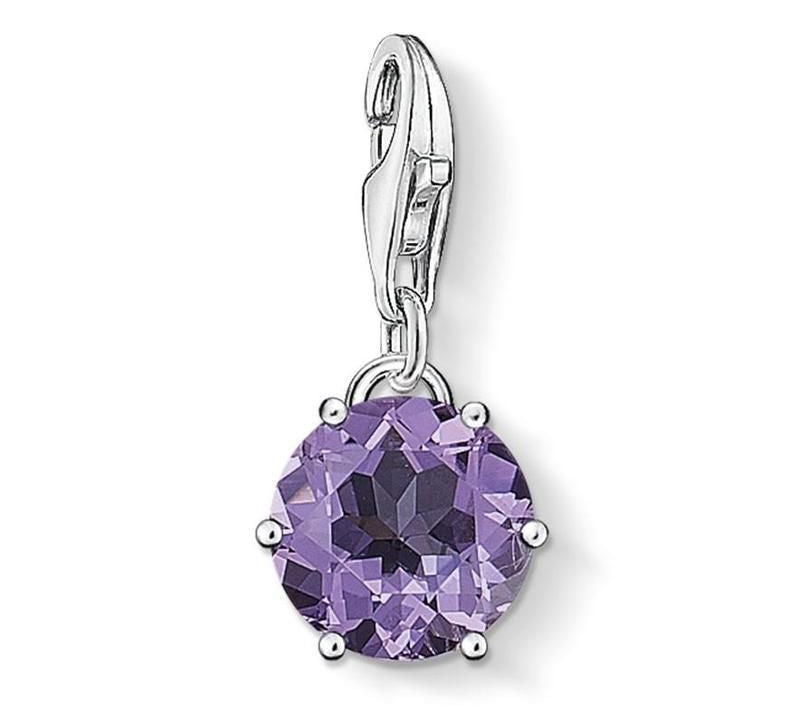 Thomas Sabo Silver February Amethyst Charm