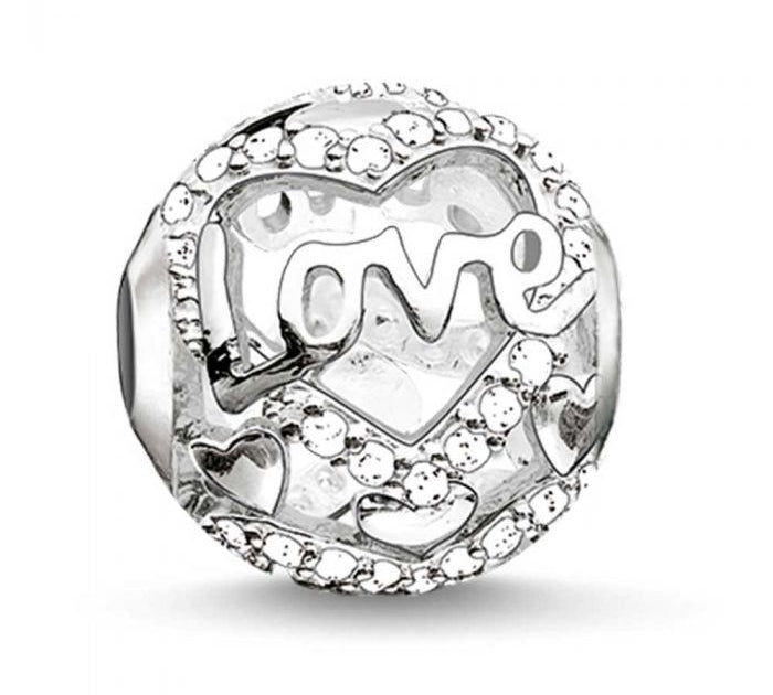 Thomas Sabo Silver Heart Of Love Bead