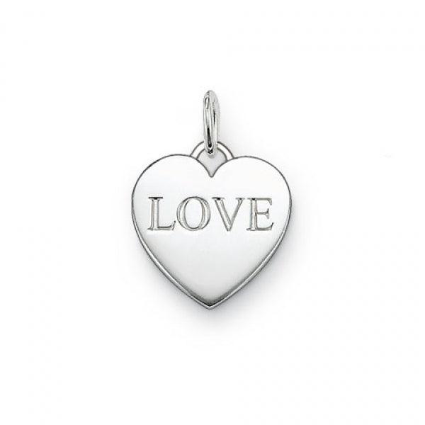 Silver Love Heart Pendant