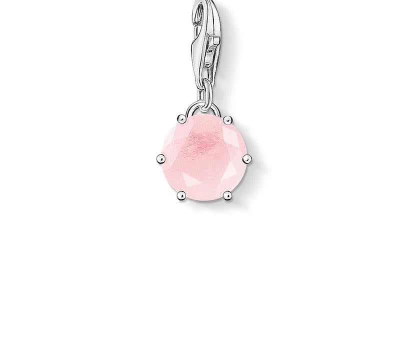 Thomas Sabo Silver October Rose Quartz Charm