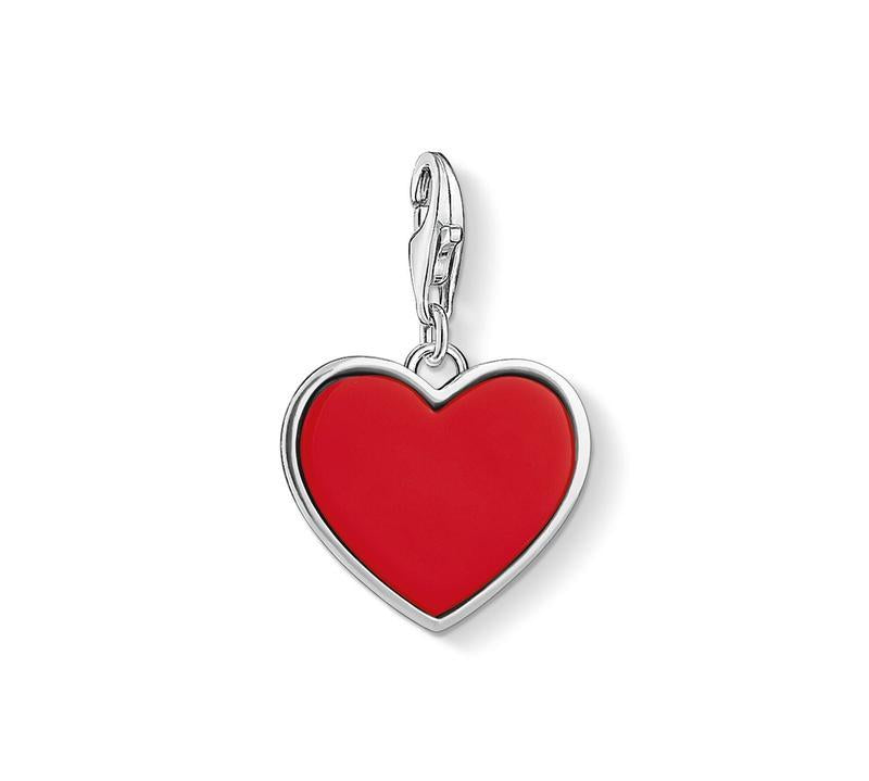 Thomas Sabo Silver Red Heart Charm