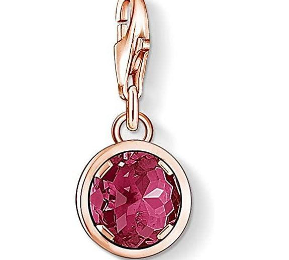 Thomas Sabo Silver Rose Gold-plated with Garnet
