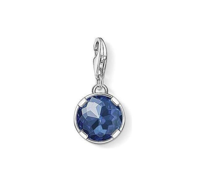 Thomas Sabo Silver Round Synthetic Corundum Charm