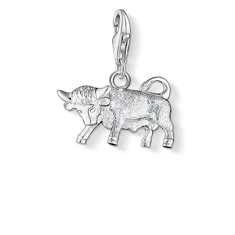 Silver Taurus Charm