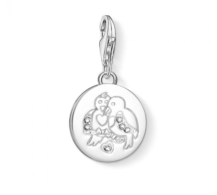 Thomas Sabo Silver Turtle Doves Charm