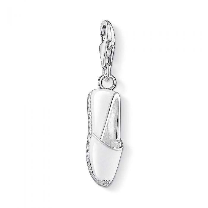 Silver White Espadrille Charm