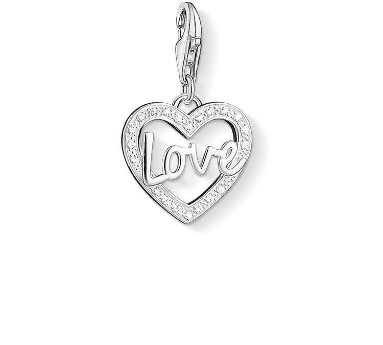 Thomas Sabo Silver Zirconia Love Charm