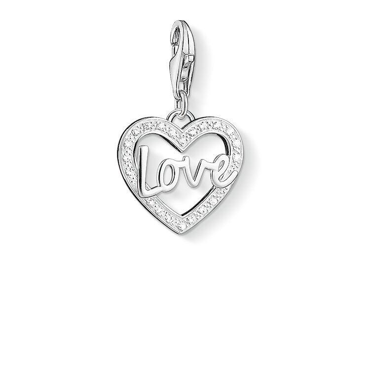 Thomas Sabo Silver Zirconia Love Charm