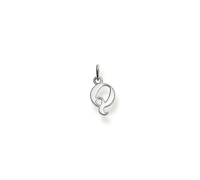 Thomas Sabo Sterling Silver Letter Q Pendant Charm