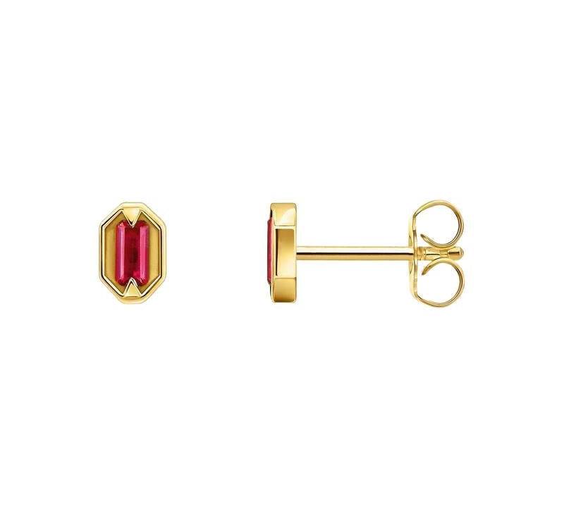 Thomas Sabo Stud Earrings with Red Stones