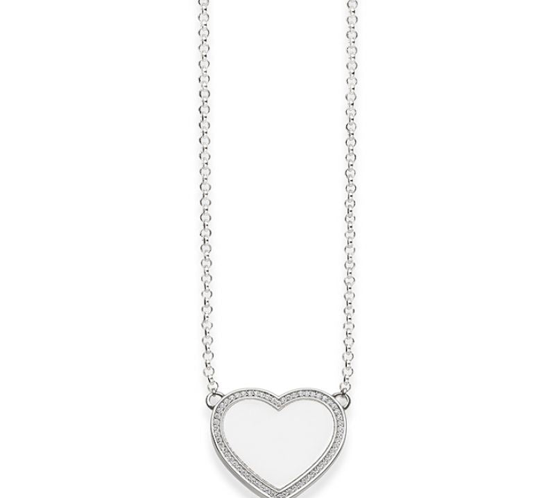 Thomas Sabo Women-Necklace Glam & Soul 925 Sterling Silver Zirconia white