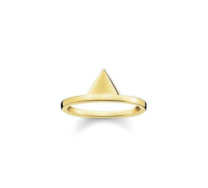 Thomas Sabo Yellow Gold Plated Triangle Ring
