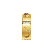 Thomas Sabo Yellow-Gold plated Ring with Various Cosmic Motifs and Stones