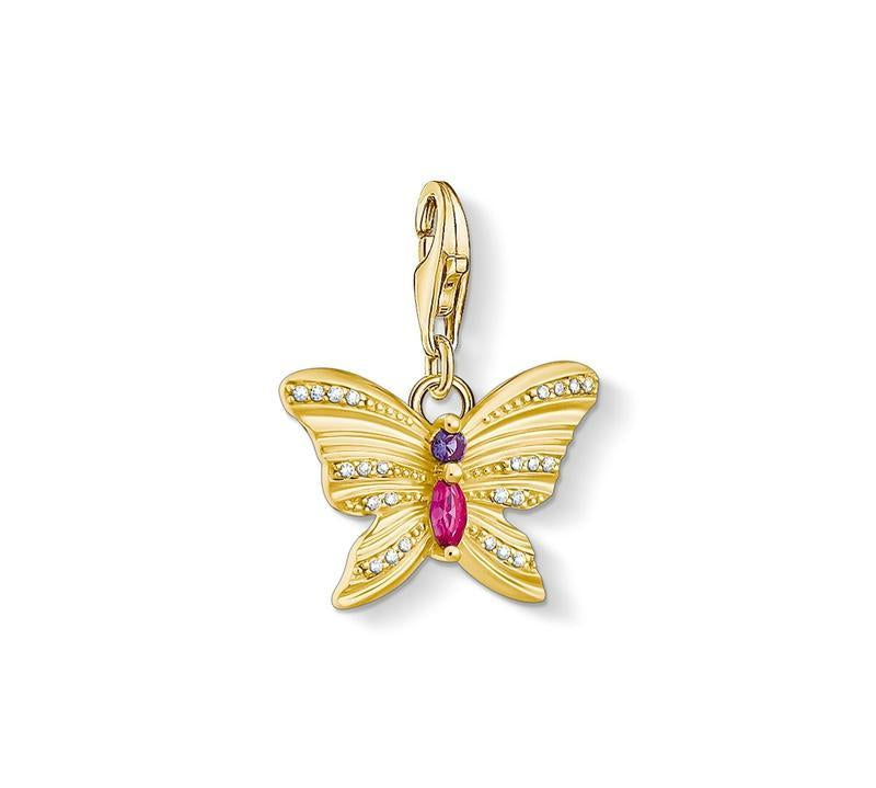 Thomas Sabo charm pendant butterfly gold