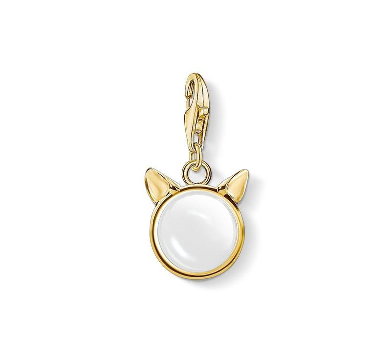 Thomas Sabo charm pendant catÃ¢â‚¬â„¢s ears, gold