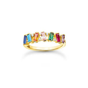 Thomas Sabo ring Colourful stones, gold