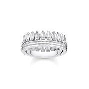 Thomas Sabo ring leaves crown silver