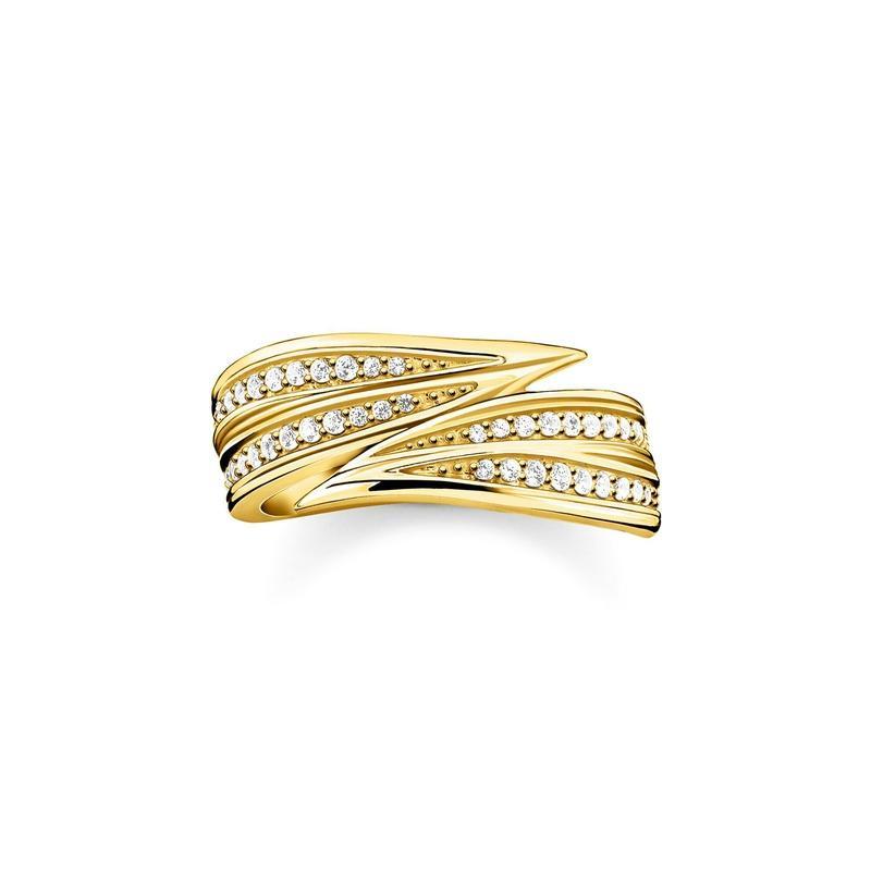 Thomas Sabo ring leaves gold