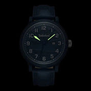 Timberland Driscoll 3 Hands-Date Leather Strap Watch