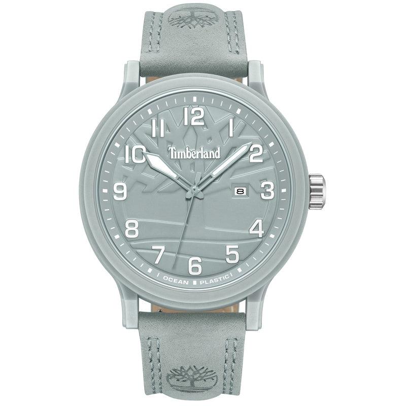 Timberland Driscoll 3 Hands-Date Leather Strap Watch