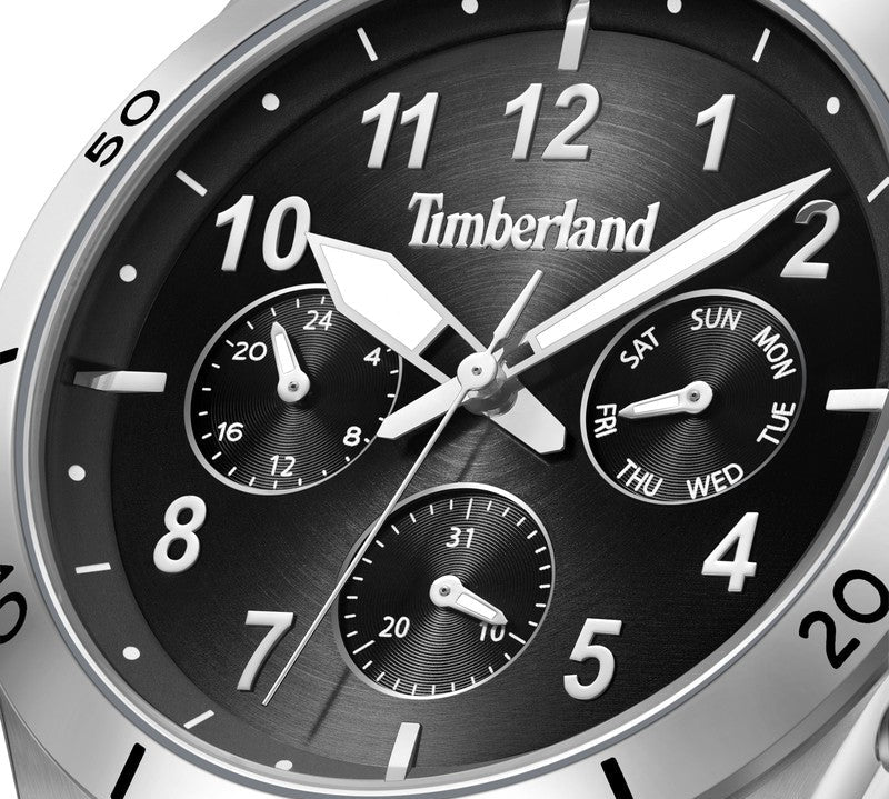 Timberland Hooksett Multifunction Black Dial Watch