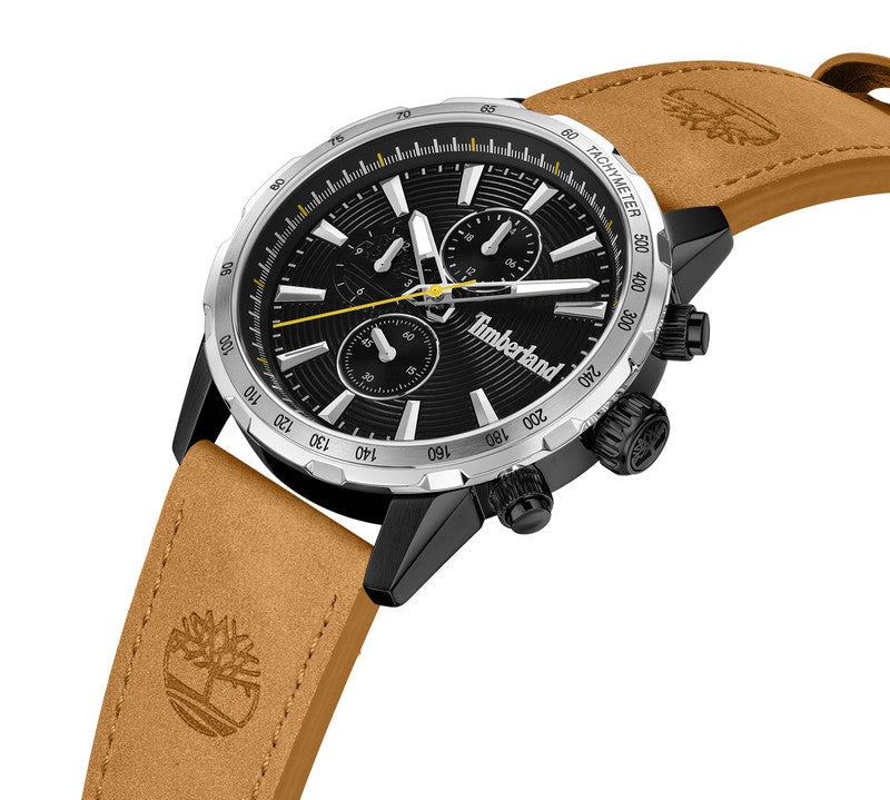 Timberland Kennebunk Multifunction Tan Leather Strap Watch