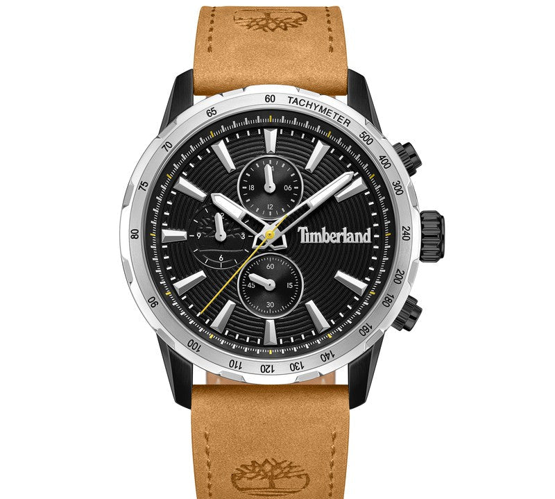 Timberland Kennebunk Multifunction Tan Leather Strap Watch