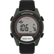 Timex Expedition® Trailblazer+ 43mm Green-Black Material Strap Watch