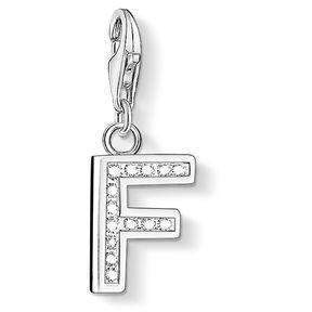 0228-051-14-Thomas Sabo CZ Letter F Charm-Bella-Luna